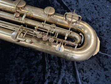 Photo RESTORED C.G. Conn EEb Contrabass Sarrusophone, serial #77000